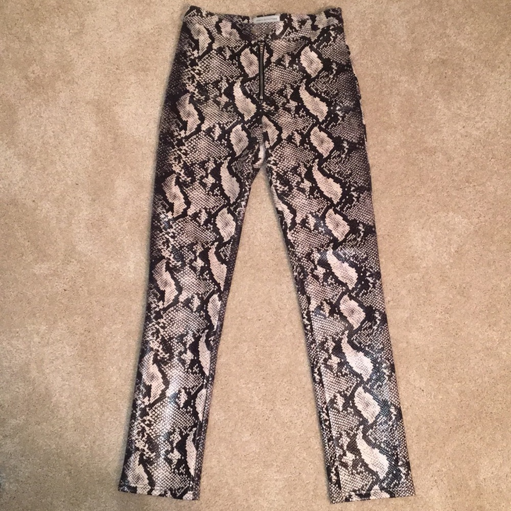 snake print pants